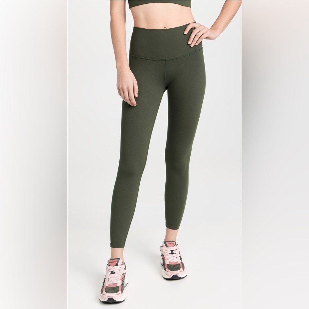 Varley High Waisted Leggings in Olive Green